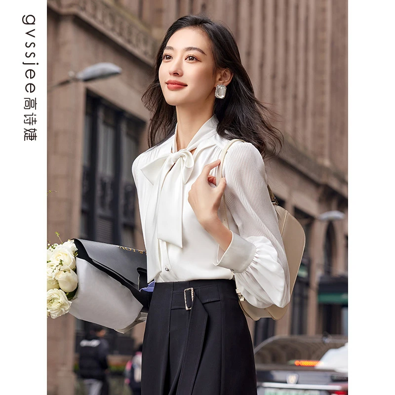 高诗婕新款商场同款通勤气质衬衫百搭上衣潮251301082-11