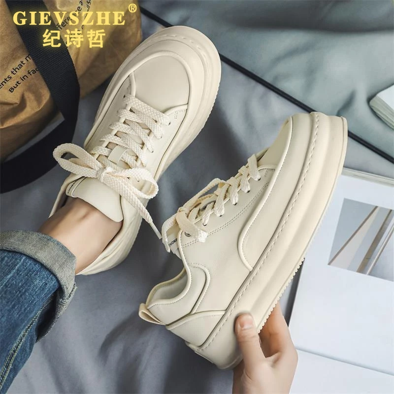 纪诗哲男鞋新款爆款春季板鞋潮流高级感休闲运动时尚百搭小白鞋