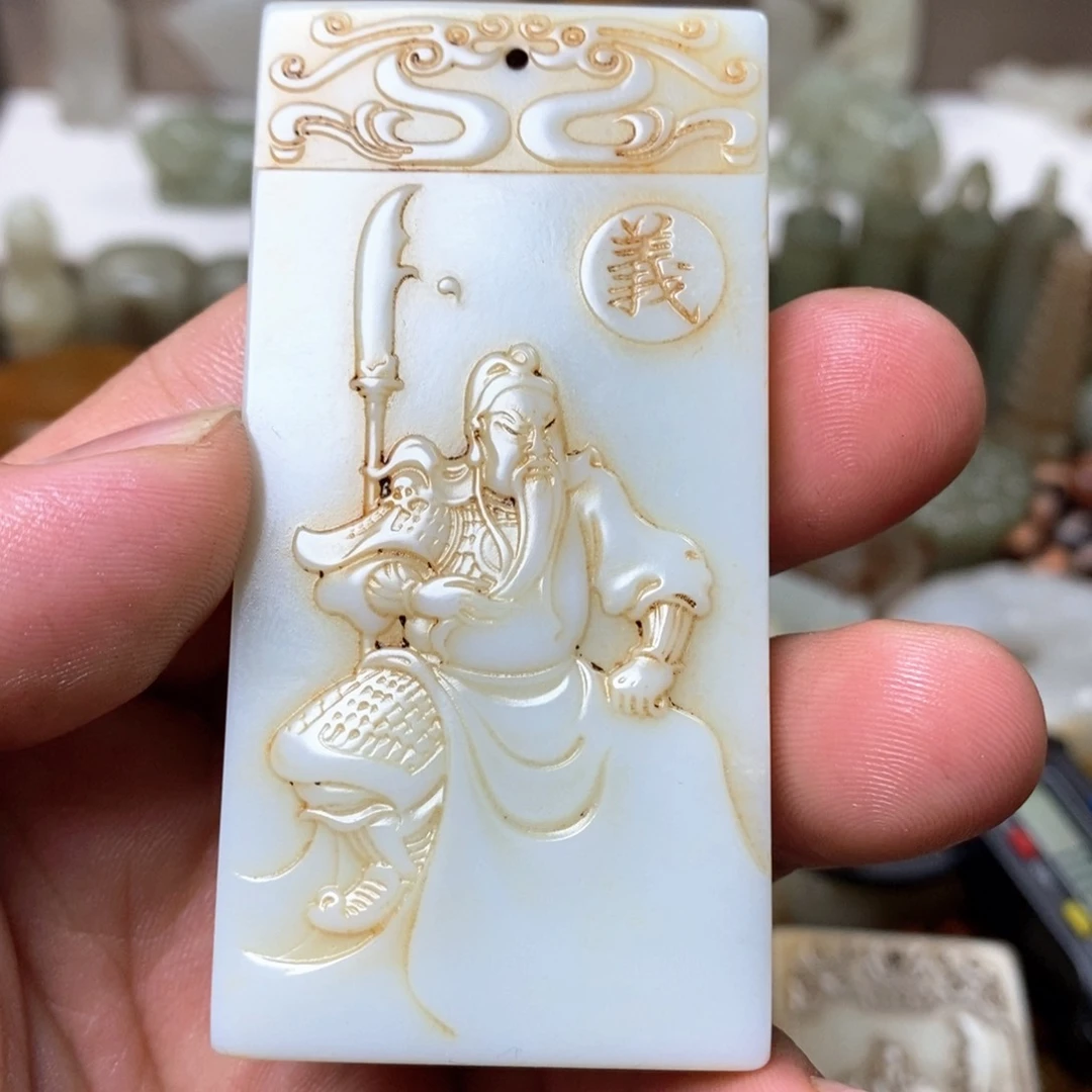 和田玉颈饰未镶嵌园**杰