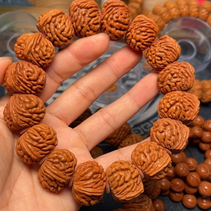 桃核手串龙纹桃核8
