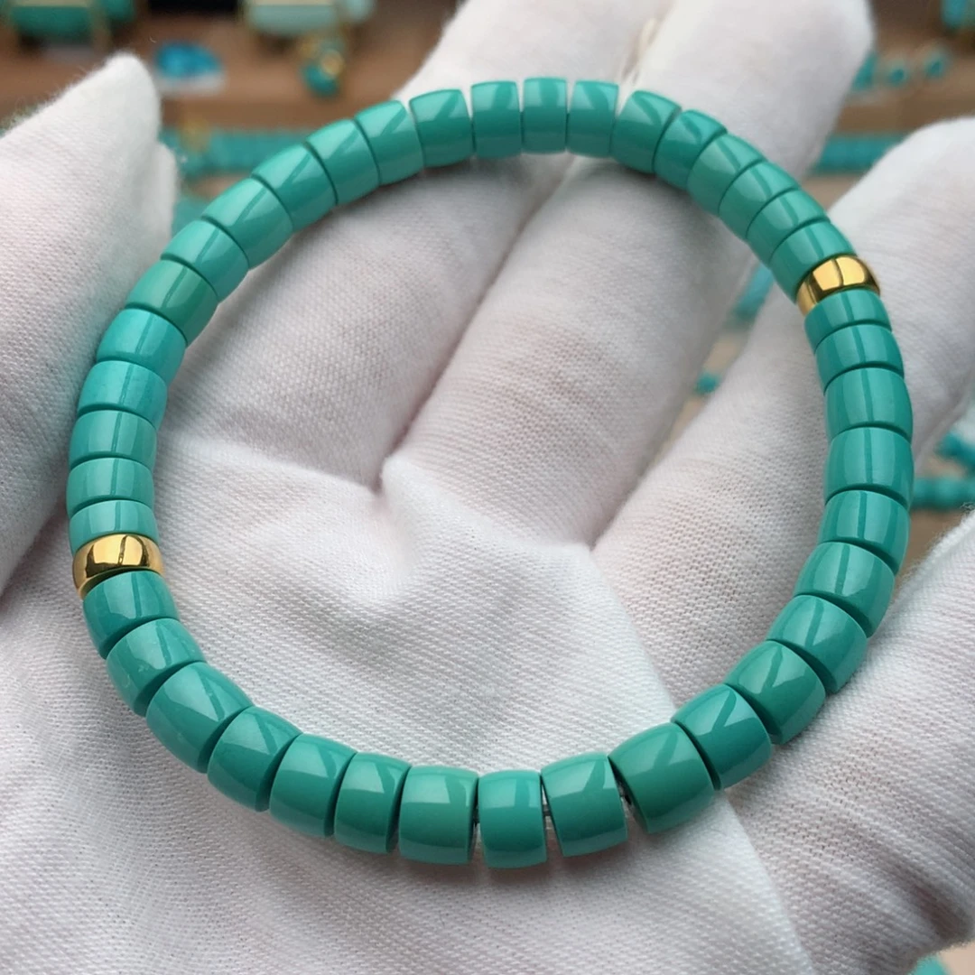 绿松石未镶嵌珠宝奇石6.5mm