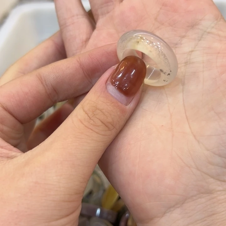 玛瑙/玉髓合金戒指155港15