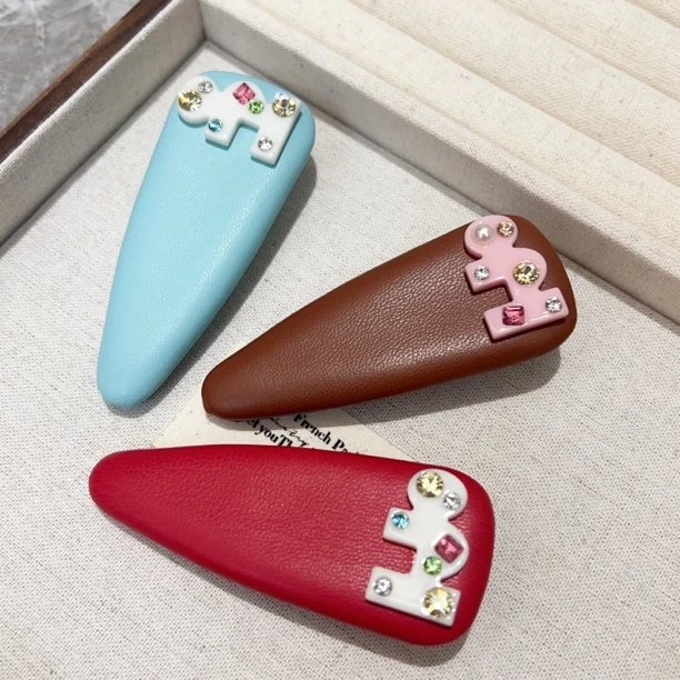 鼓鼓糖果拼钻侧边夹刘海夹J1242