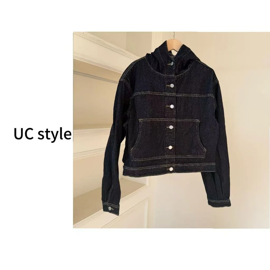 【UC STYLE】UC06原牛连帽牛仔外套主播穿S码