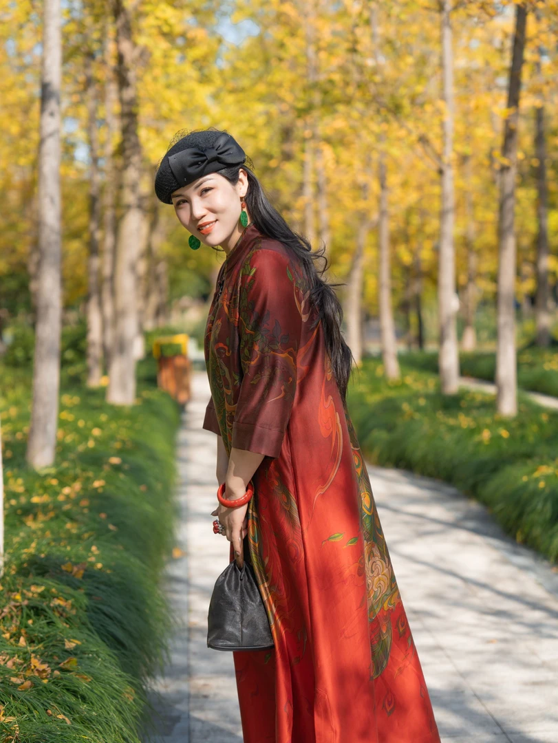 XuanGeMoXiang/轩阁墨香【瑞羽】时尚百搭气质 连衣裙 MX661526