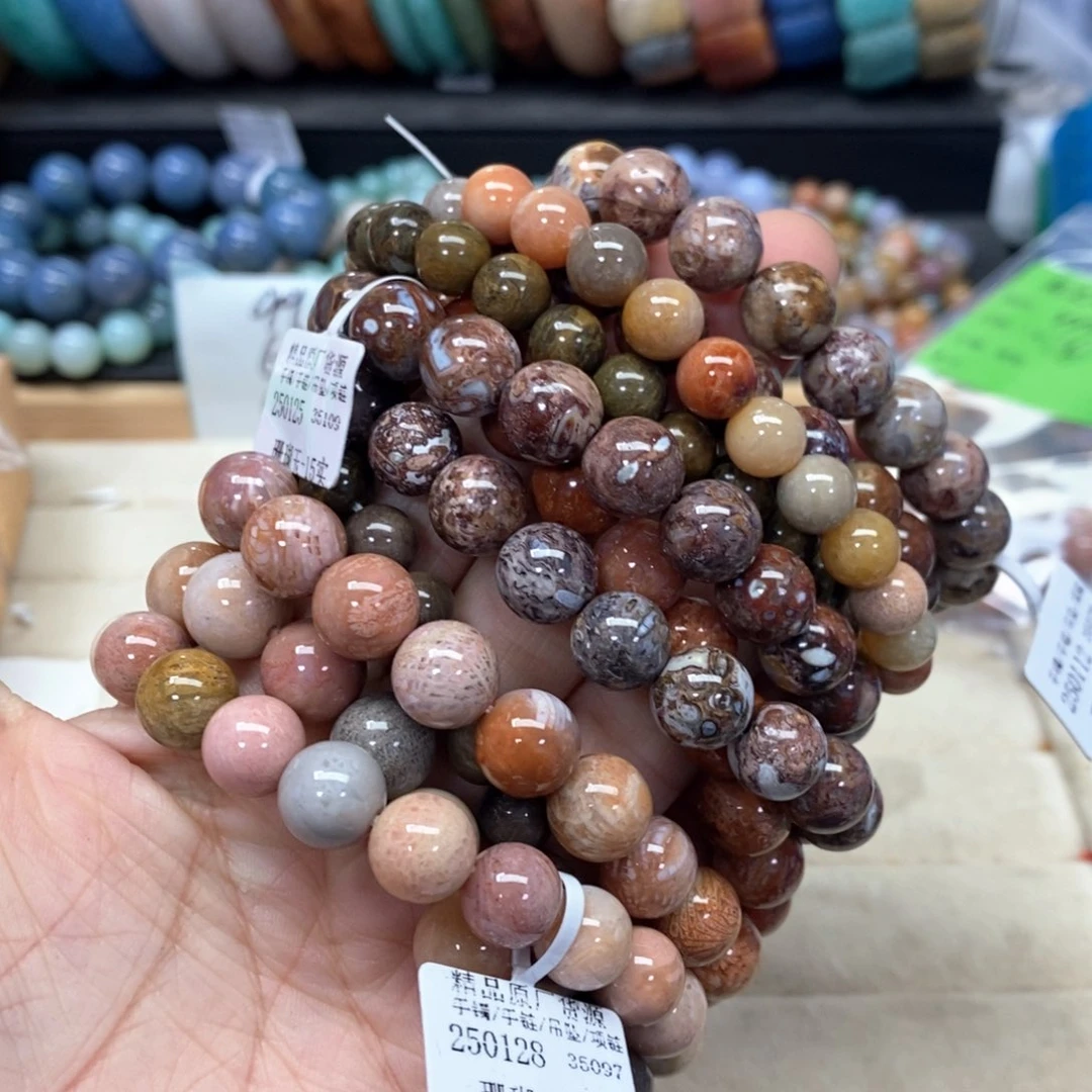 硅化珊瑚（珊瑚玉）手链未镶嵌f****a108