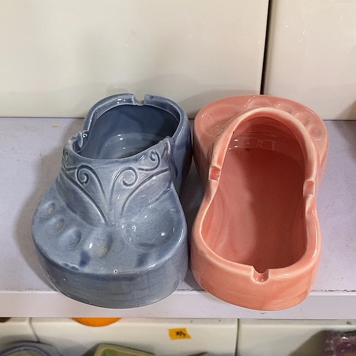 摆件陶盆有孔 瑕疵介意勿拍