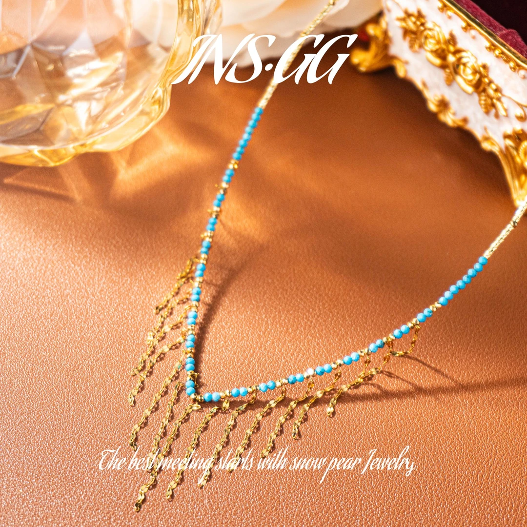 钛钢项链 【INS · GG】松 ♠ 辛格瑞拉 轻奢手工 LX3053 项链·中长