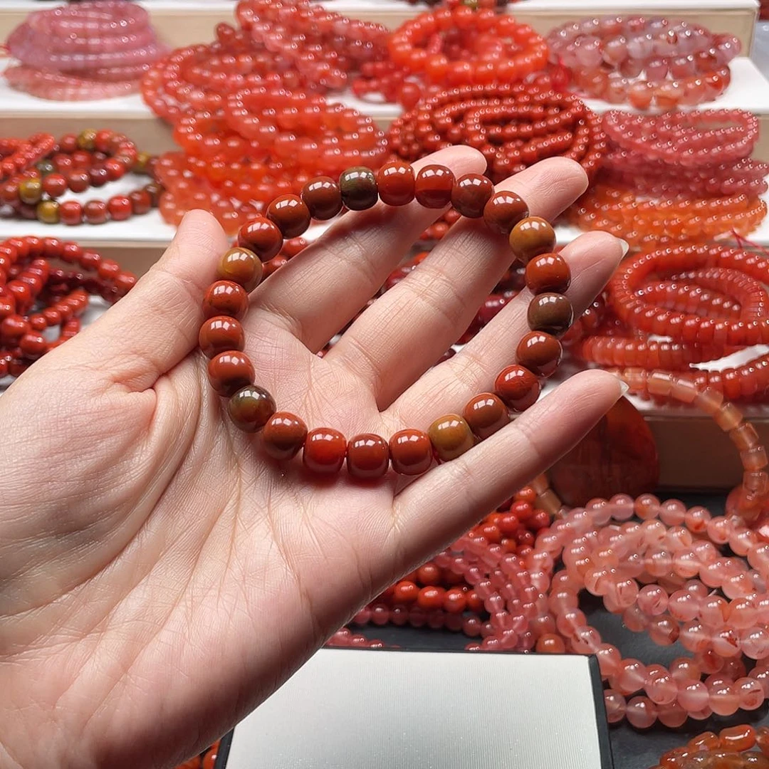 南红玛瑙未镶嵌手链9➕