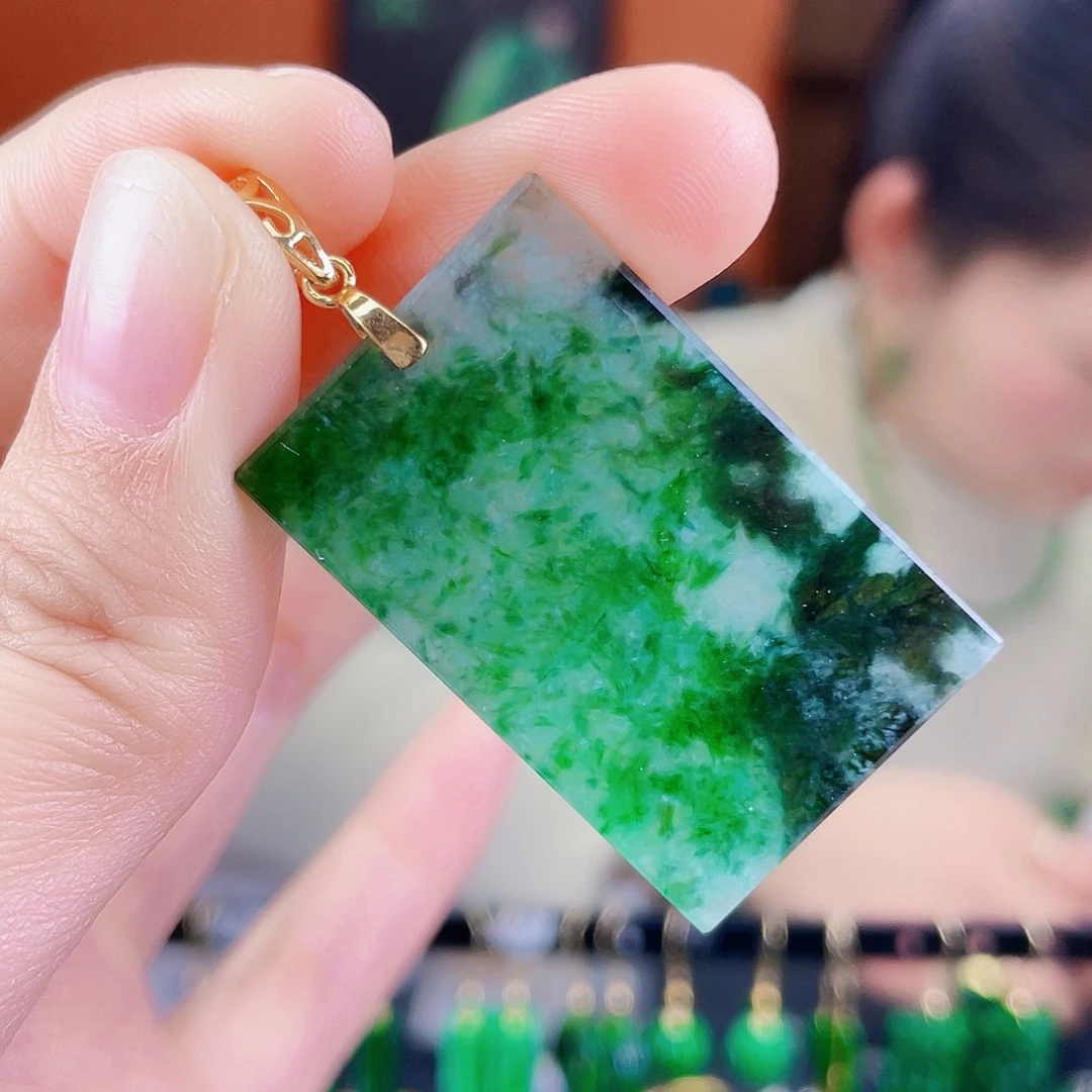 翡翠未镶嵌耳饰饰品