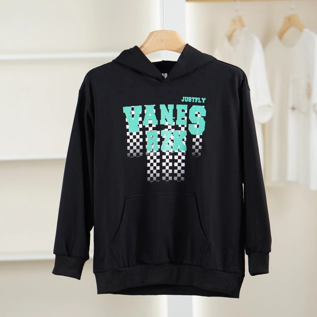 麦迪尚品 一路童行 3120875 春秋时尚儿童印花连帽卫衣童装