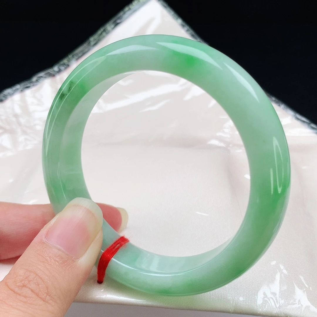 未镶嵌手镯翡翠54+圈8809