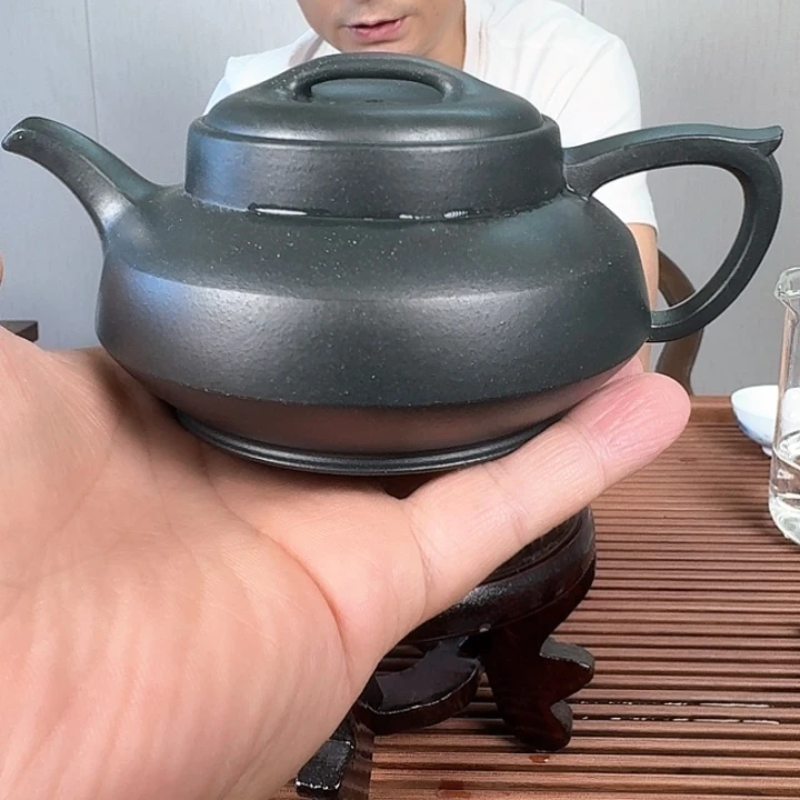 茶壶紫砂折肩周盘宜兴紫砂