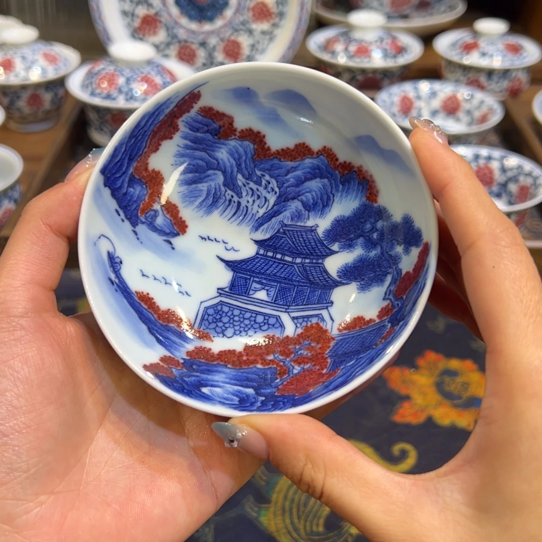 摆件陶瓷景德镇茶器百宝箱