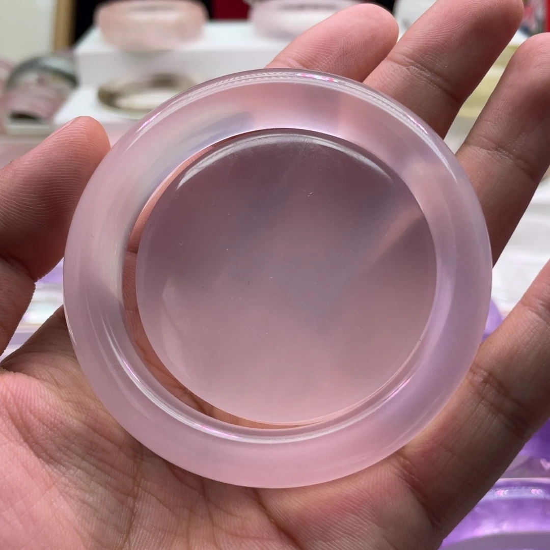 水晶手镯未镶嵌58 粉水晶