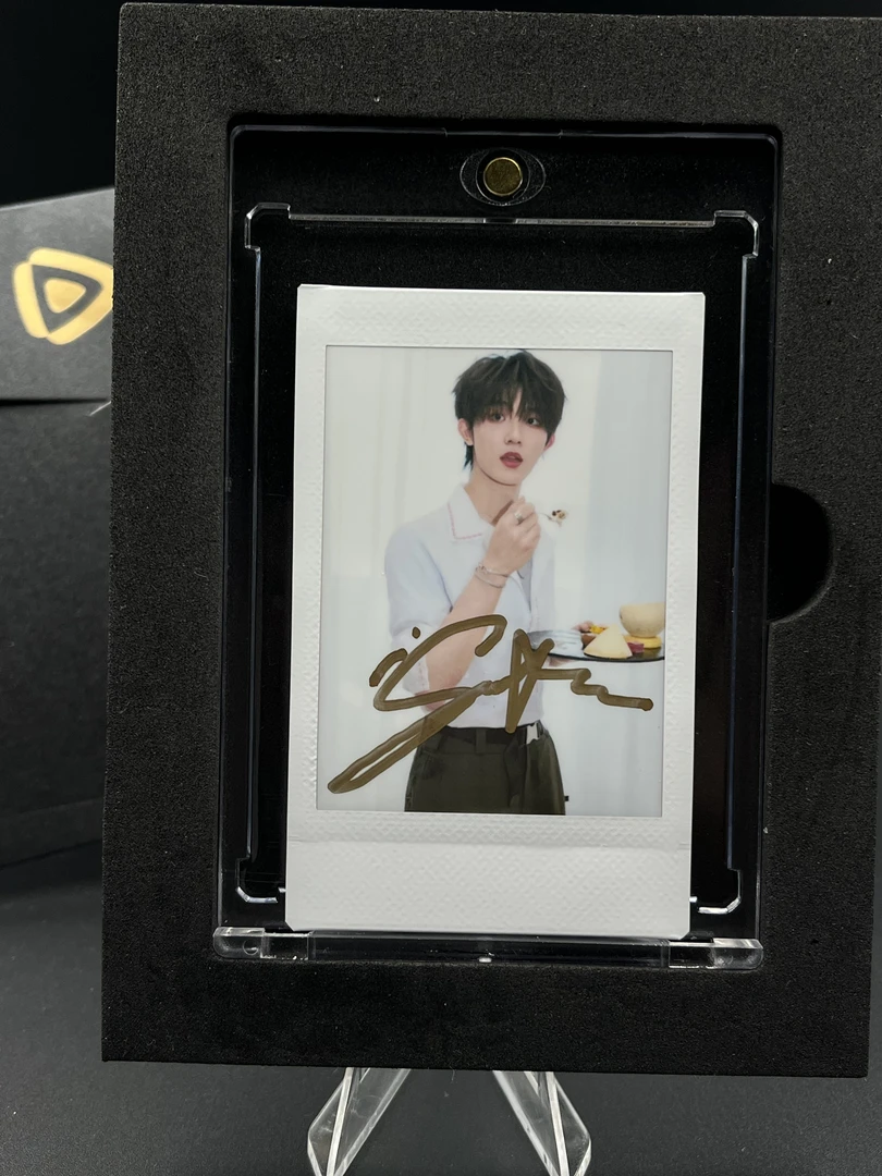 C咖 苏新皓 三寸正品签名拍立得照片白边