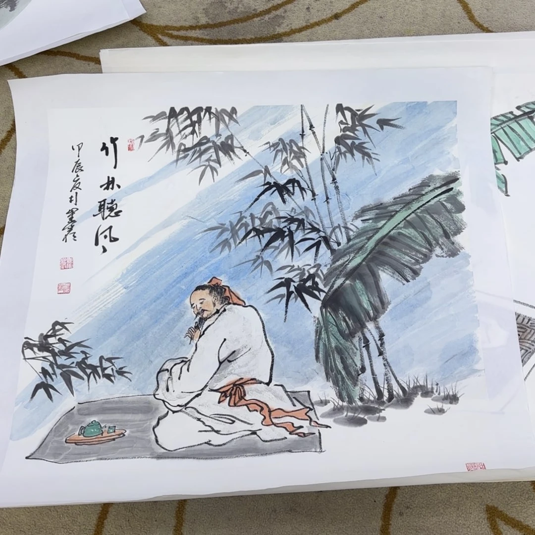 国画国画崔岩老师作品刘