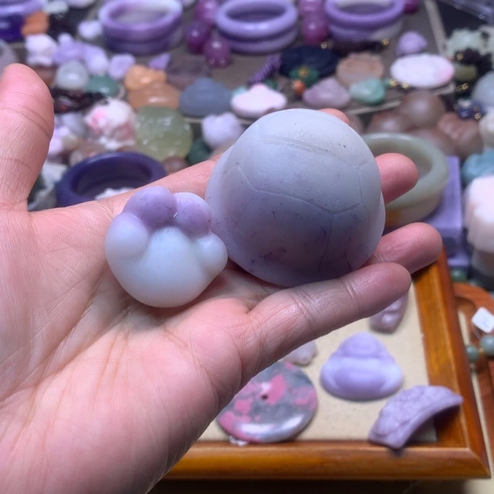 石英岩玉未镶嵌猫爪加富甲