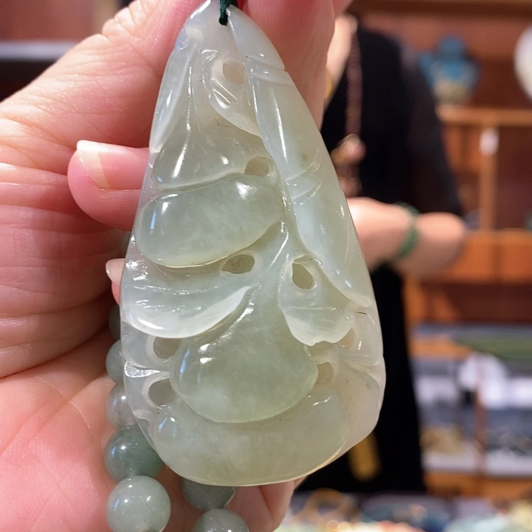 未镶嵌岫玉毛衣链