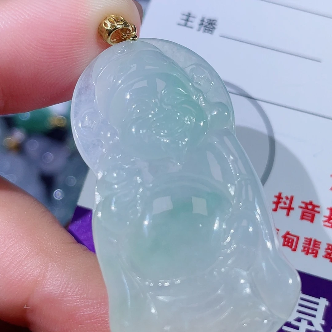颈饰未镶嵌翡翠财神