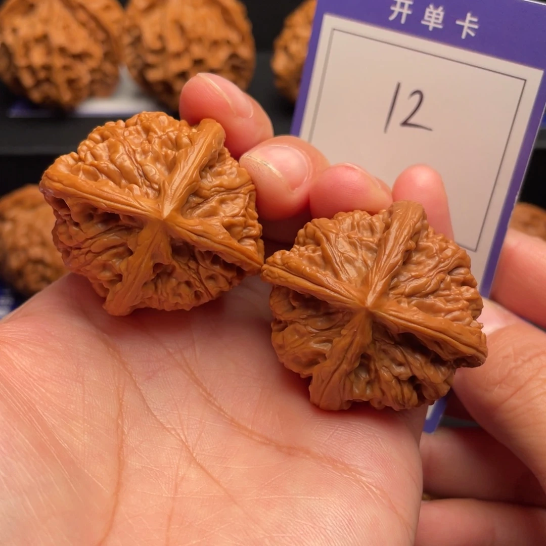 把件文玩核桃四棱40尺12号