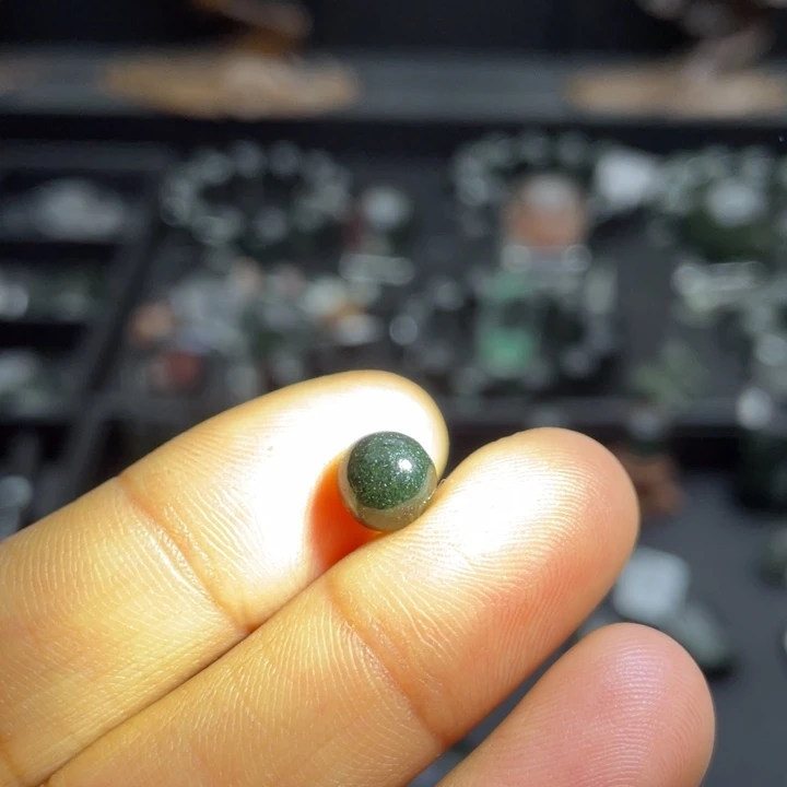 8***³手链水晶未镶嵌绿幽灵单珠定制