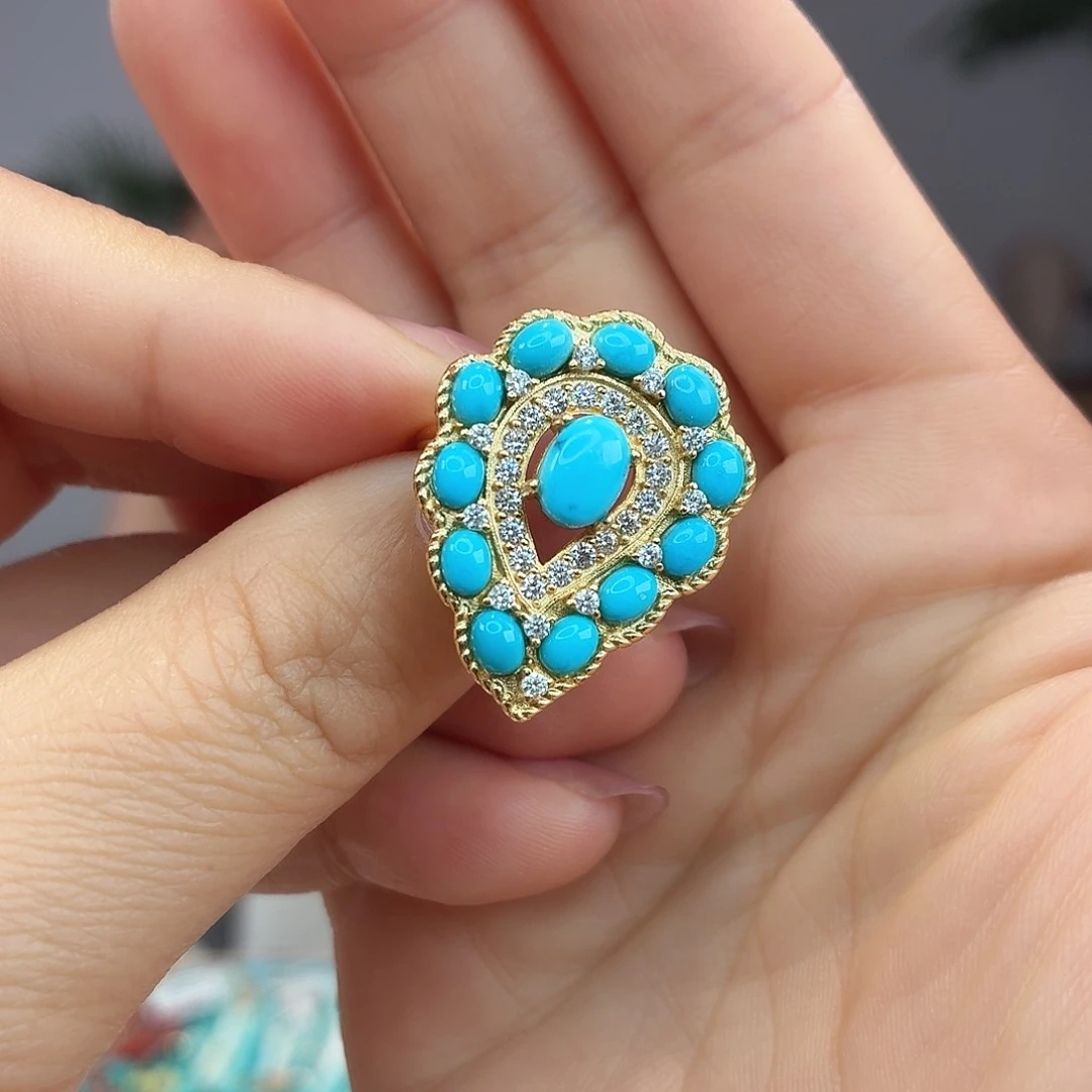 绿松石合金戒指戒指