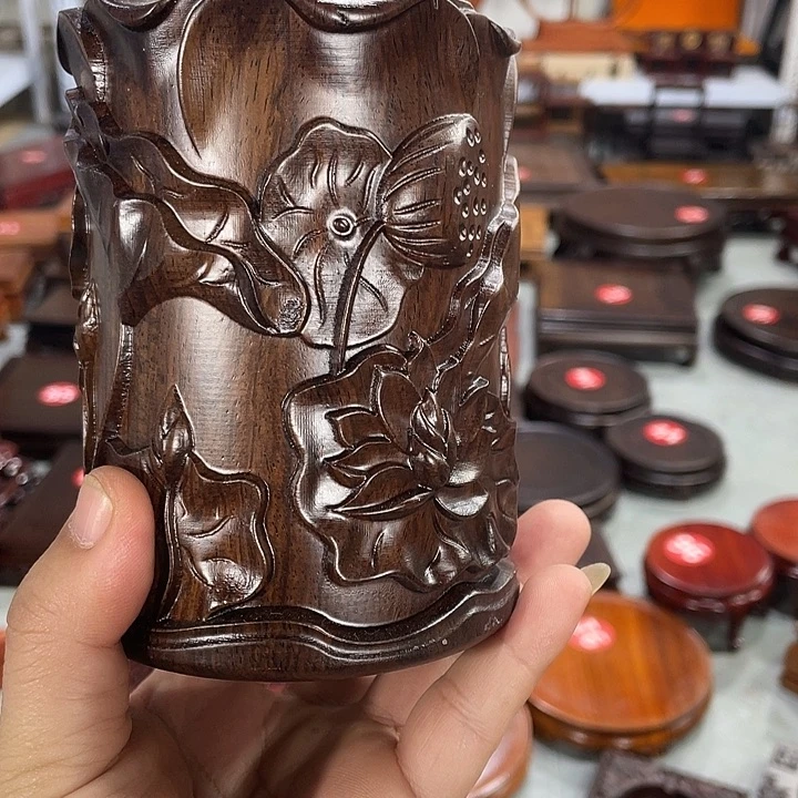 红木底座工艺品紫砂红木底座工艺品