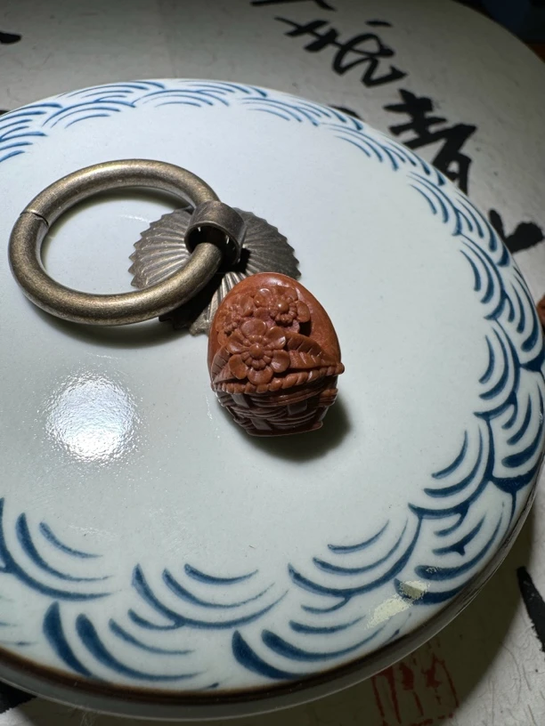 纯手工雕刻三生三世编织小桃篮