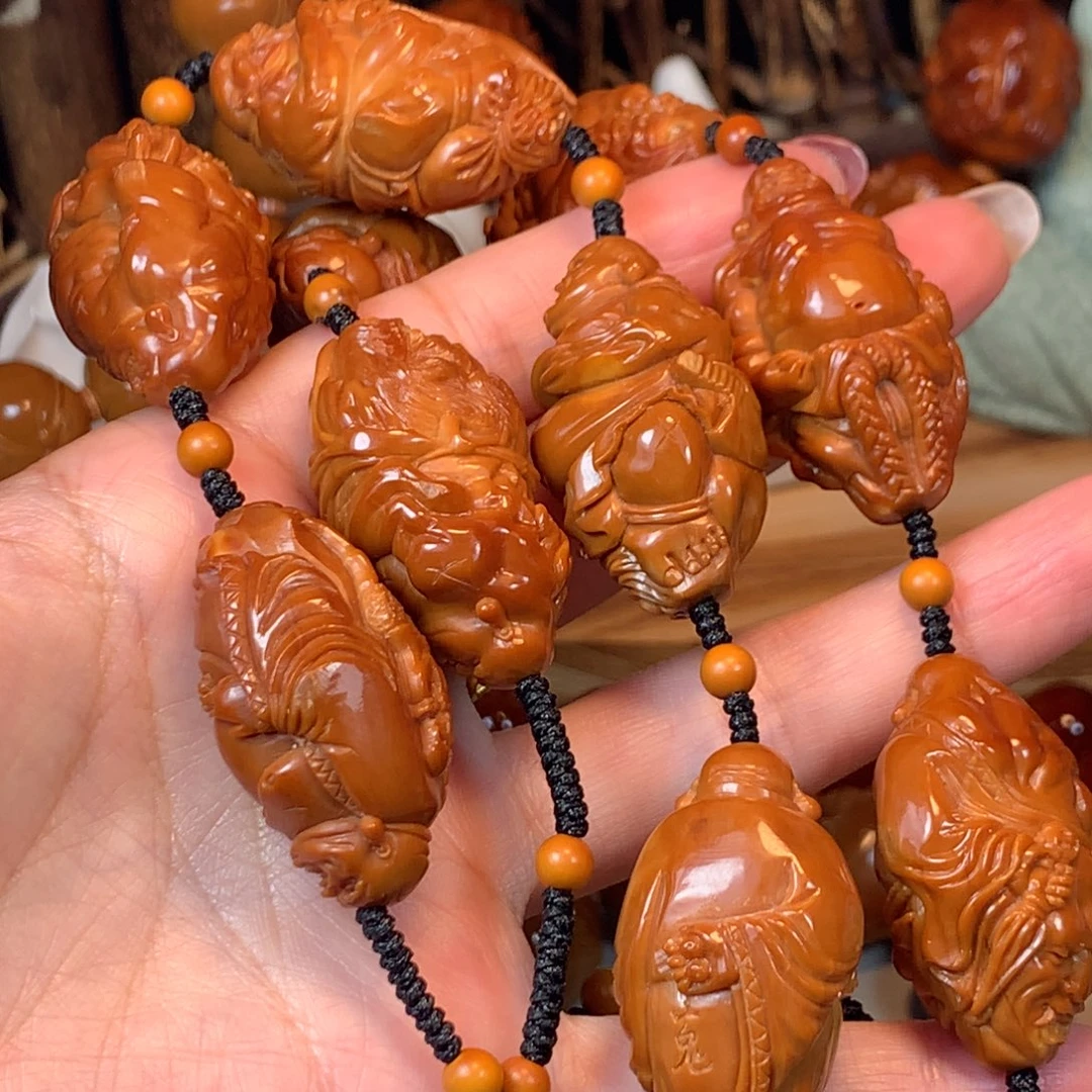 手串/手链橄榄核蓝****电橄榄核肌肉恶僧脖挂