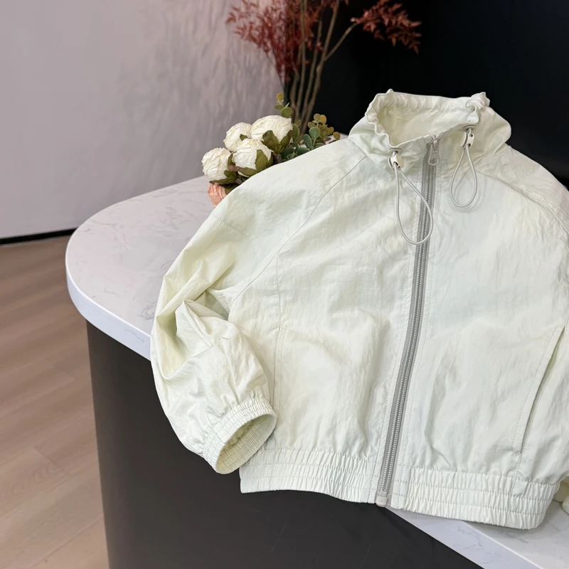 【现货】leomama女童轻氧设计感外套儿童时尚立领抽绳外套宝宝上衣