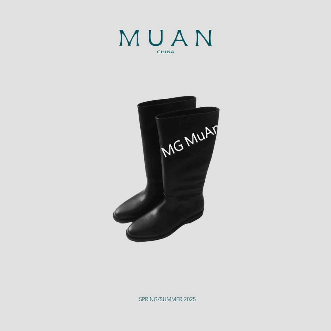 毛毛:《肯豆长靴》定制显瘦百搭高级宽松骑士靴长靴女LL-61-135