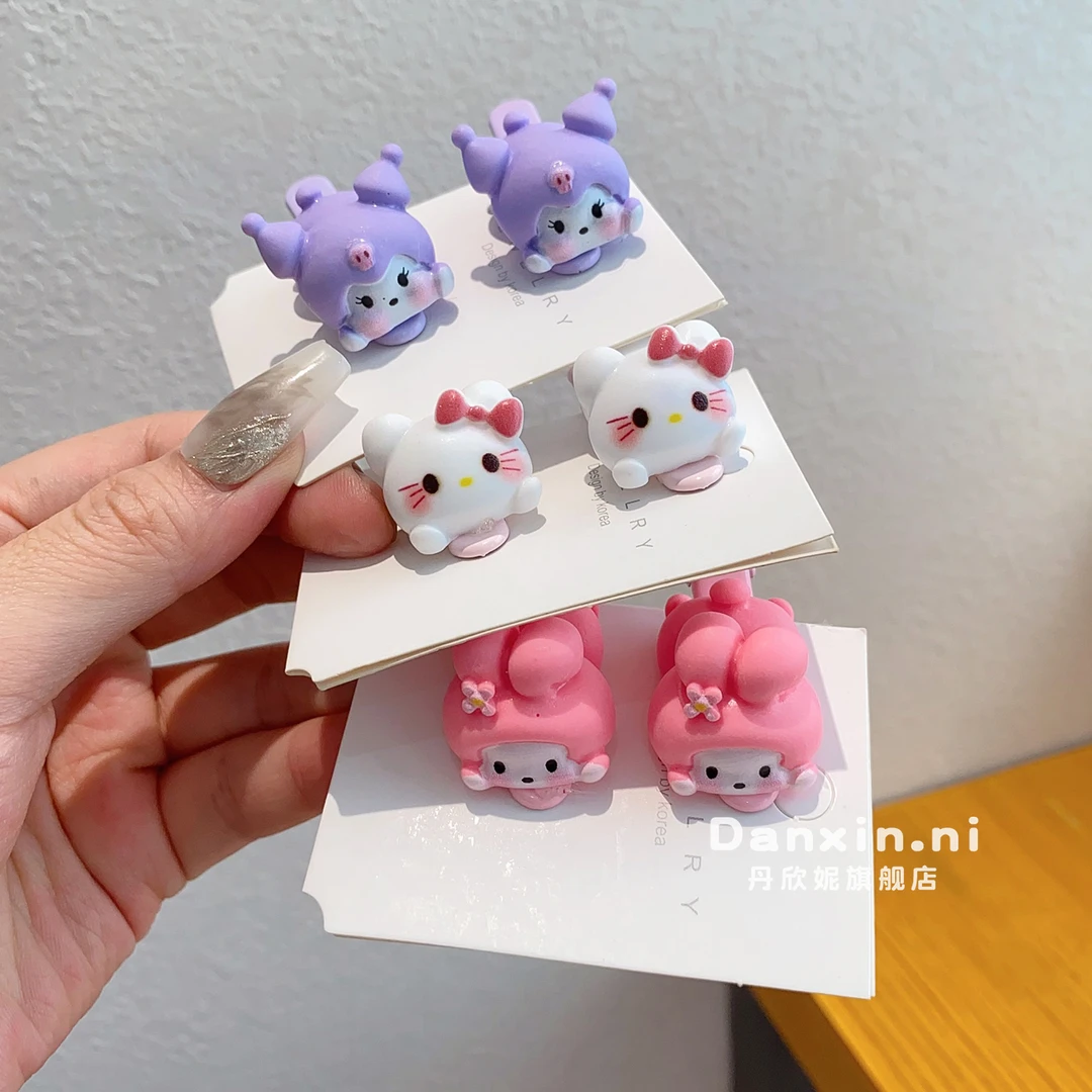 儿童卡通发夹库洛米碎发发卡小女孩侧边夹刘海夹女童甜美头饰发饰