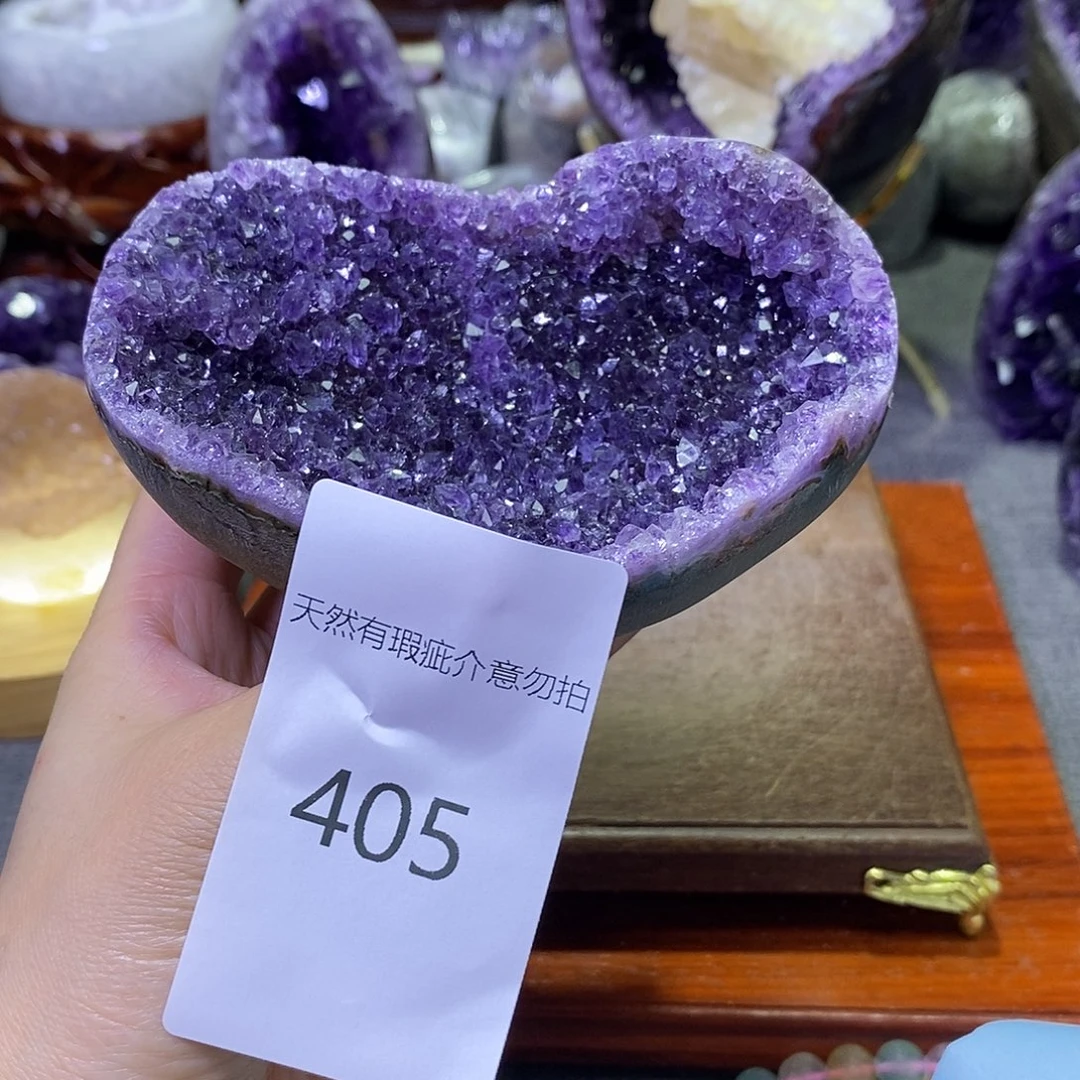 珠宝半成品紫晶未镶嵌