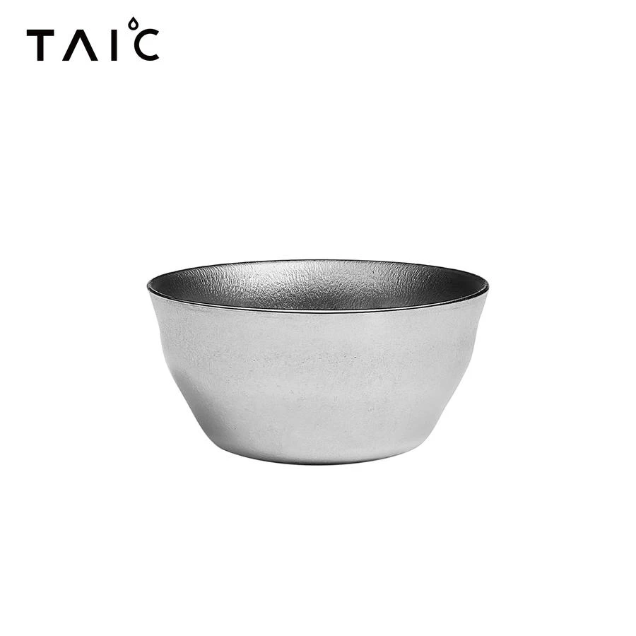 TAIC太可纯钛玲珑杯50ml金银蓝紫红颜色随机双层