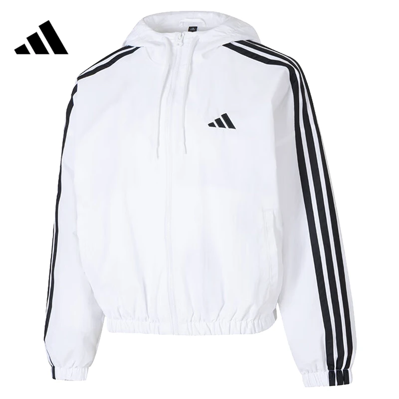 【滔搏体育】adidas阿迪达斯女子W 3S WV WB梭织连帽外套JZ2161