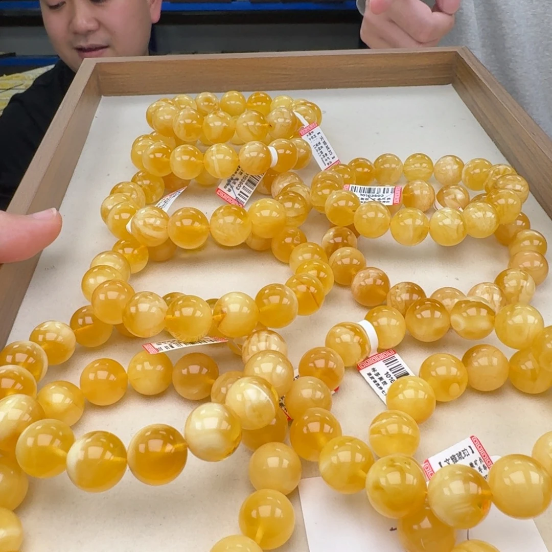 琥珀未镶嵌手链多样性发其一