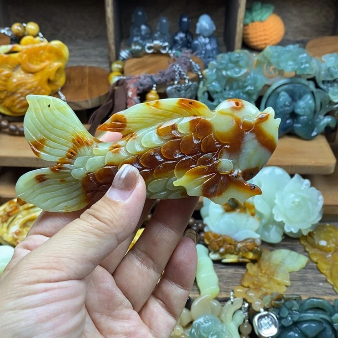 蛇纹石玉未镶嵌吊坠(不含链)微瑕