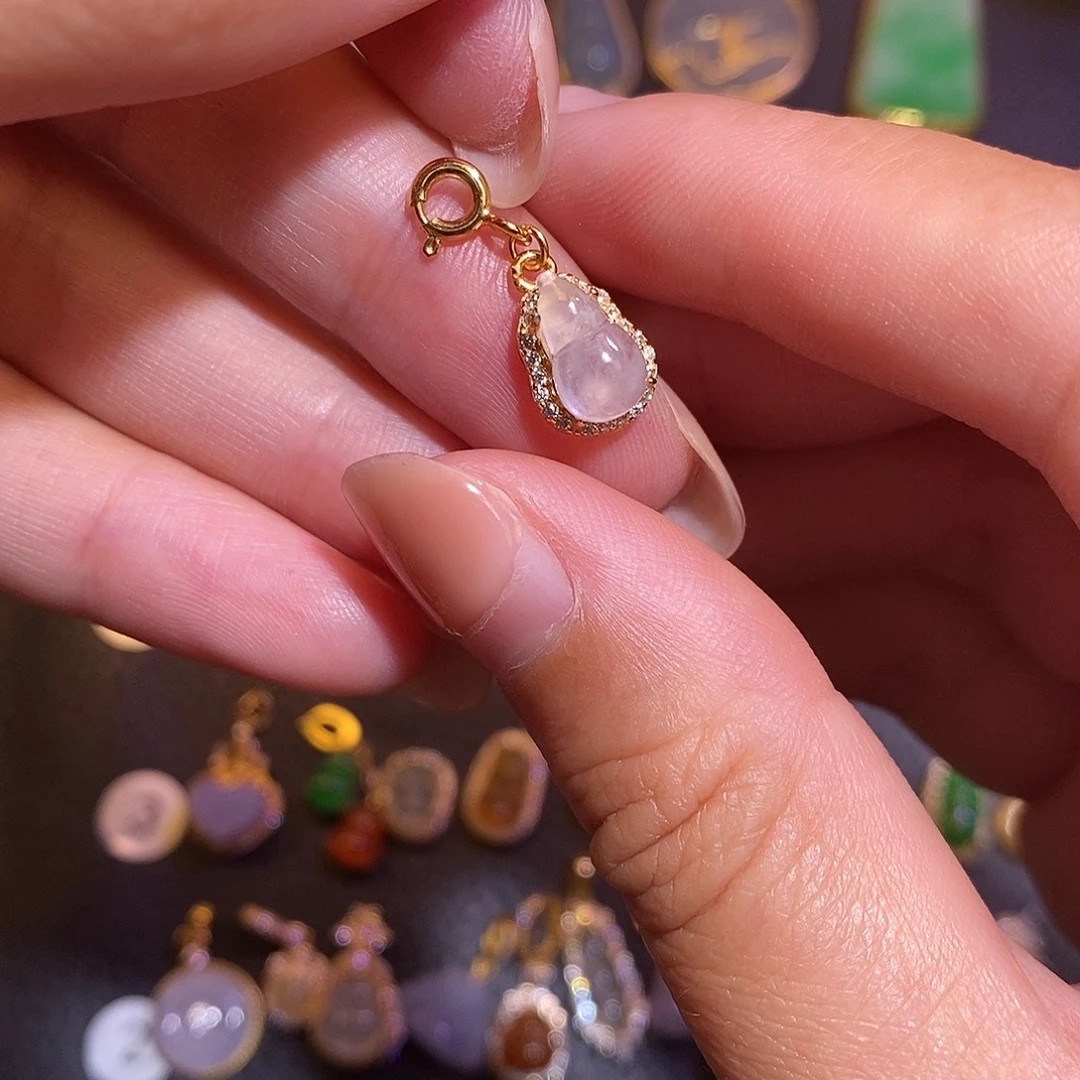 翡翠银S925镶嵌项链