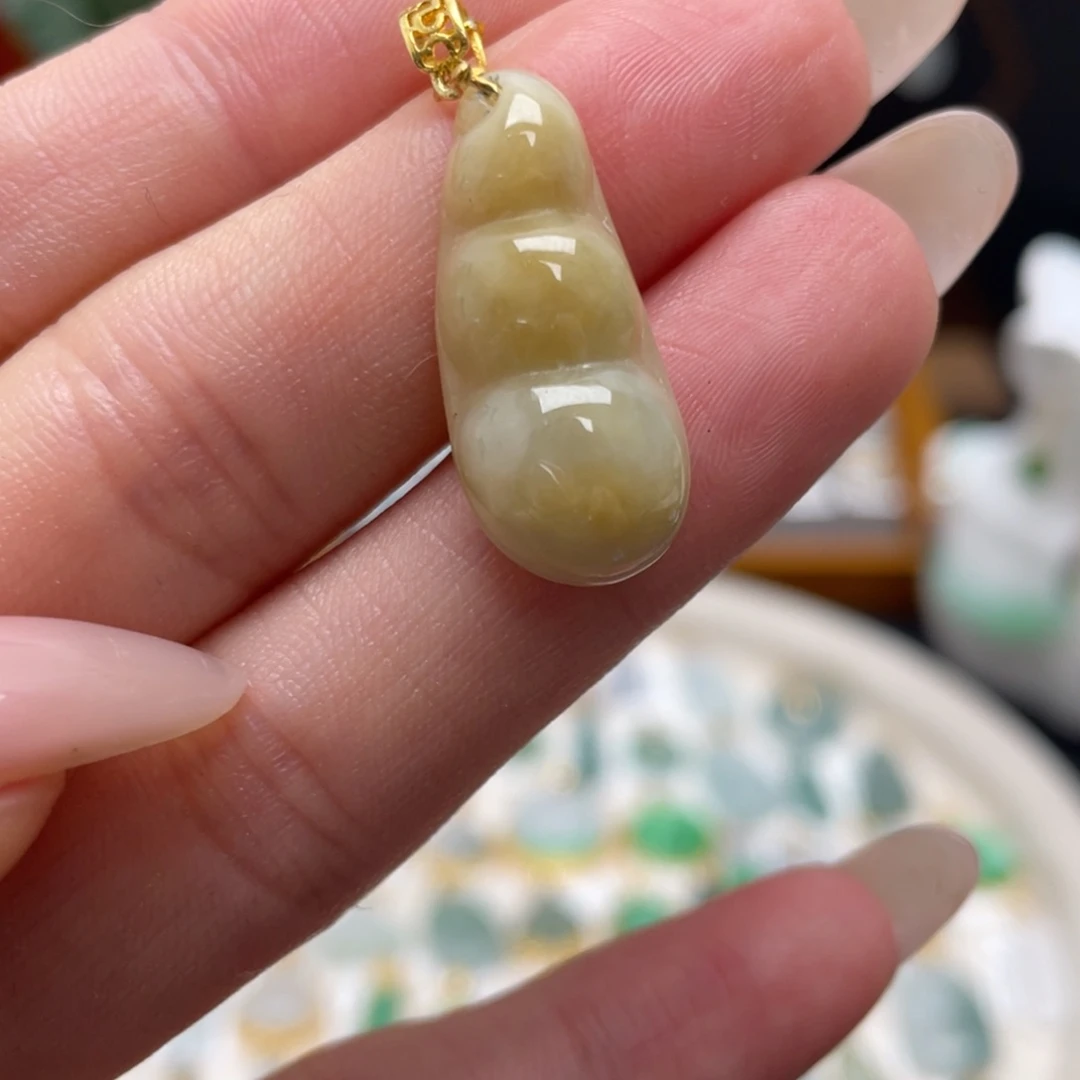 翡翠银S925镶嵌吊坠(不含链)