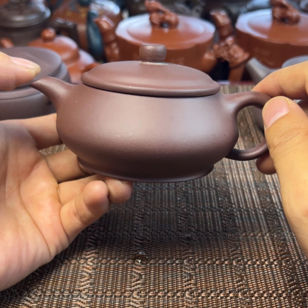 茶壶紫砂宜兴原矿紫砂壶180毫升容量