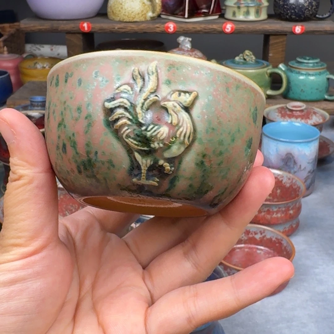 瓷片钧瓷单杯钧瓷单杯钧瓷