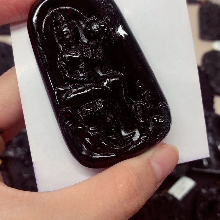 天然a货钢琴黑挂件