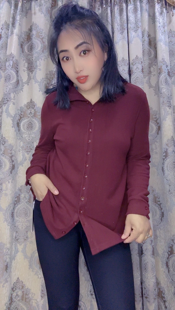 双面德绒全扣子可挡内搭也可挡外套打底上衣