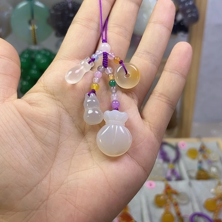 福利款手机挂件福袋紫色款