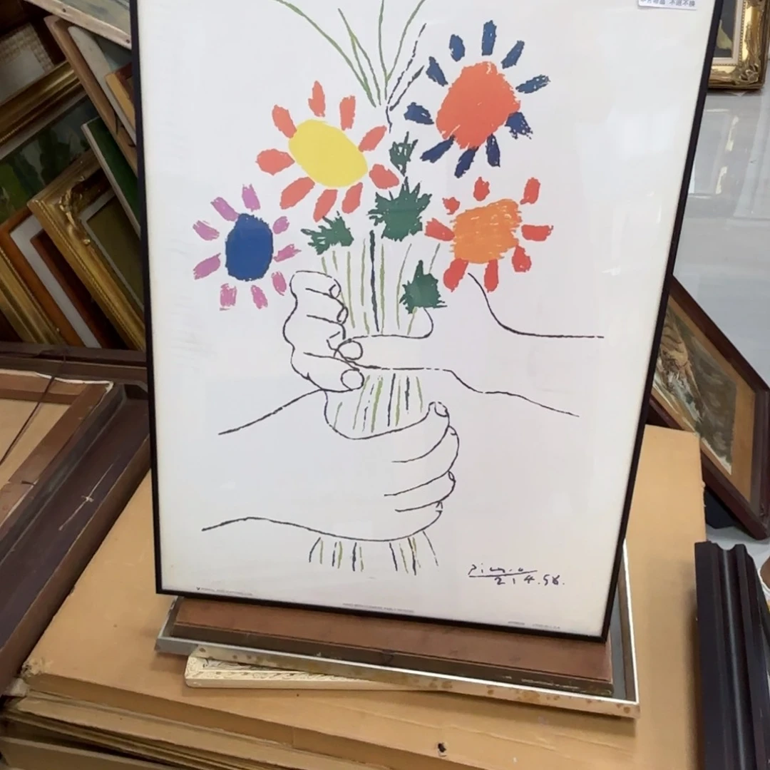 版画n***e框画工艺品F440