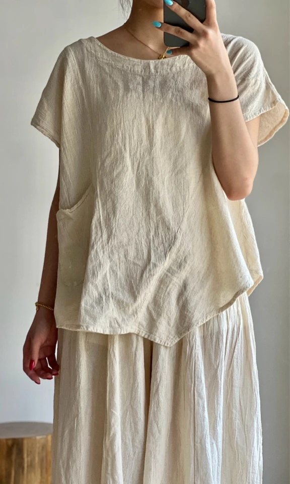 手工定制棉麻上衣