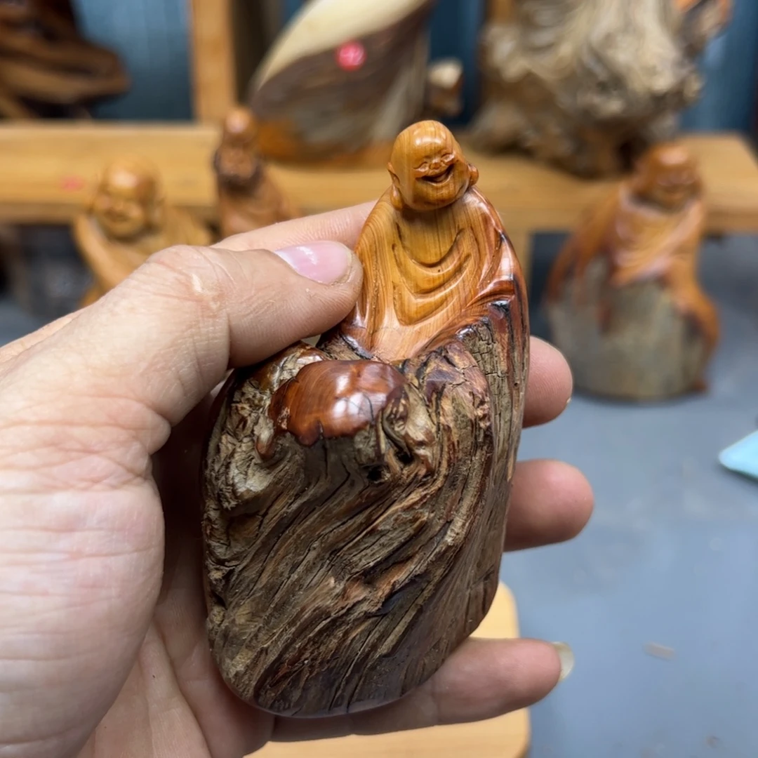用***9木崖柏木摆件手把件