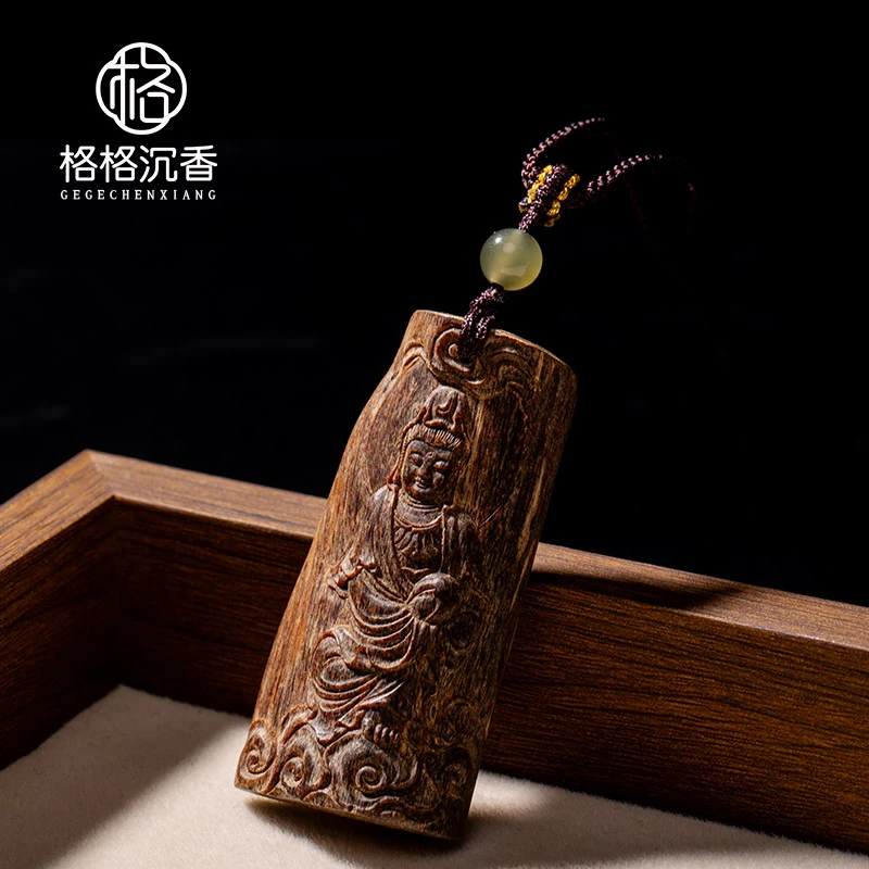 《孤品收藏级》越南芽庄九分沉树芯油慈悲观音6.7g沉香05022356