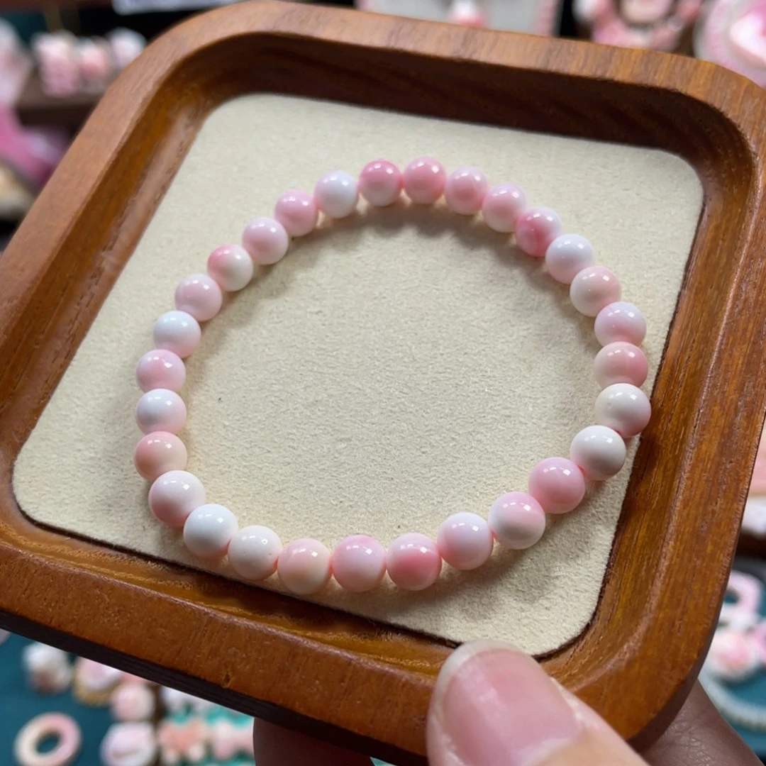 非金属贝珠（仿珍珠）6咪单圈手链